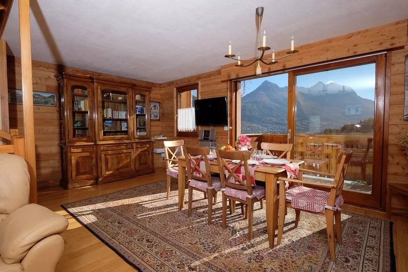 CHALET 4 * SOUTH TRIPLEX SOFT CHIMNEY BALCONIES GARDEN VIEW GREENHOUSE CHE CALM