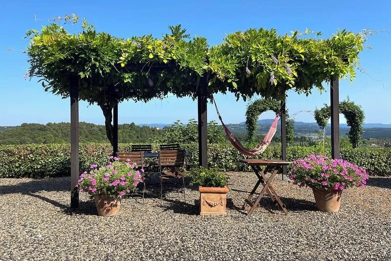 Serra Destri, 3-room apt. in country house, pool, panoramic, view to sea, relax
