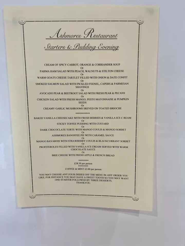 Ashmores Restaurant Radcliffe On Trent