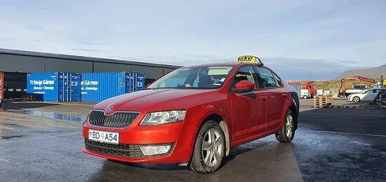 Iceland Red Taxi