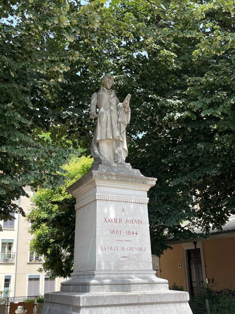 Marble statue of Xavier Jouvin