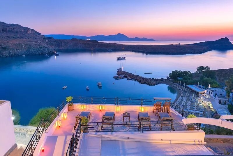 Luxury Lindos Shore Boutique Villa for rent  just above Lindos Main Beach !!!