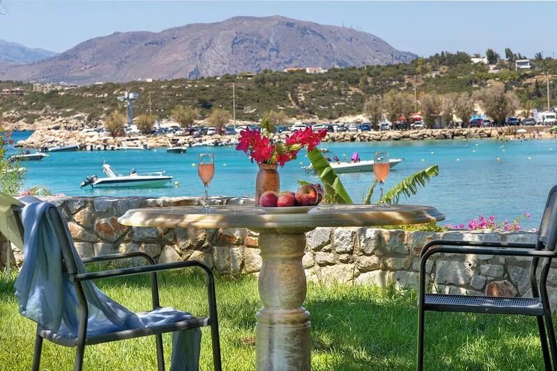 Villa Minoa With Small Private Beach And Surprising Sea and Mountain Views
