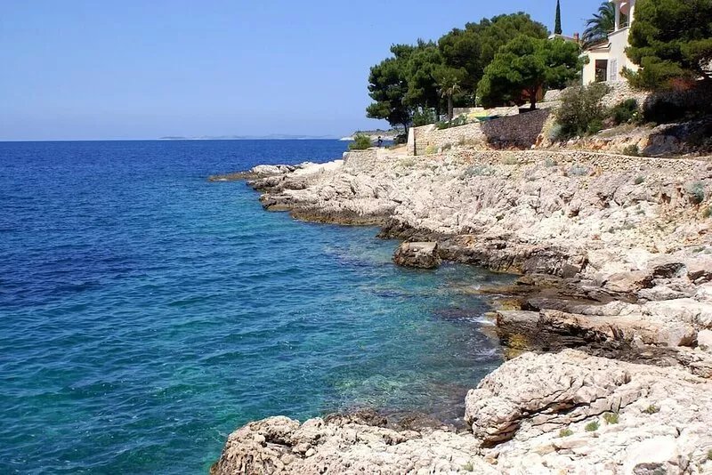 Two bedroom apartment with balcony and sea view Bilo, Primošten (A-12870-b)