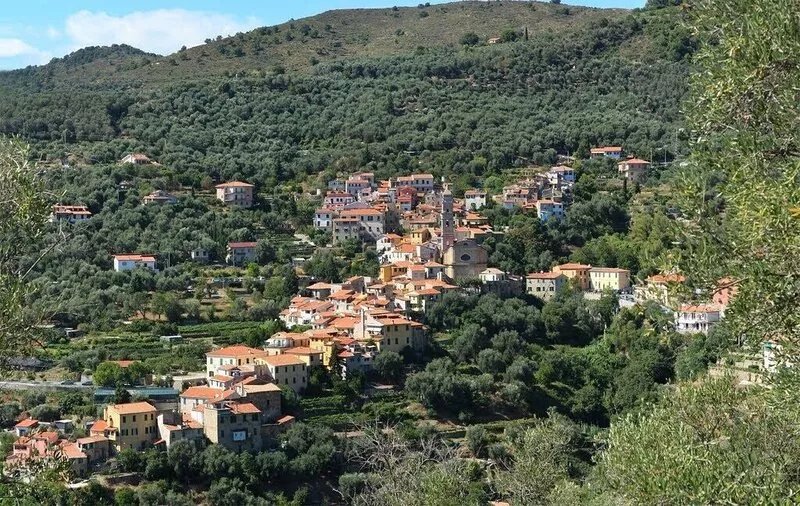 Typical ligurian house in the historical village of Montegrazie