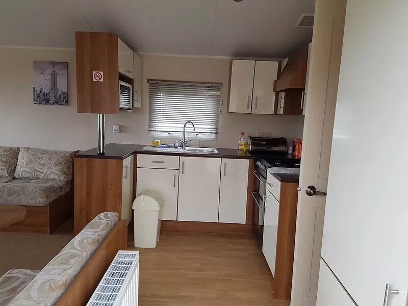 8 berth (3 bed caravan) centrally heated and double glazed