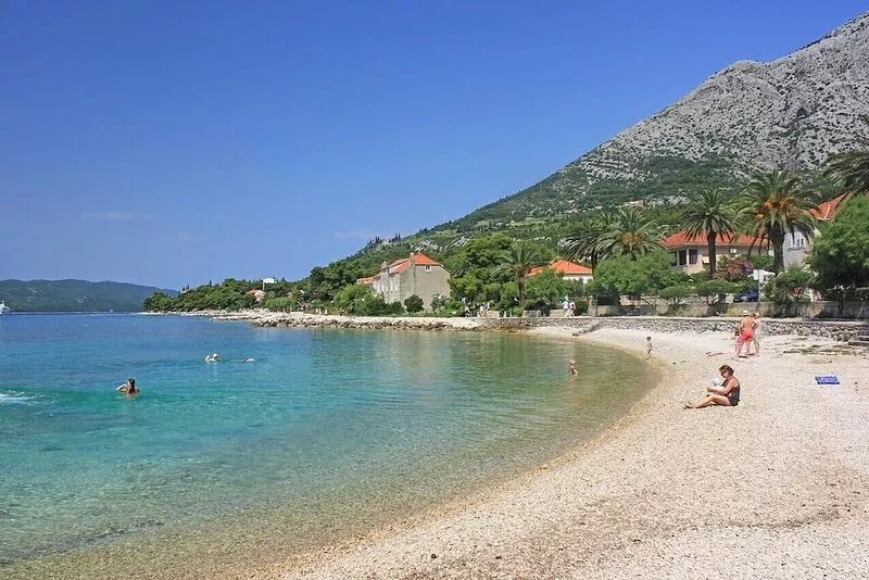 Studio flat with balcony and sea view Orebić, Pelješac (AS-4563-c)