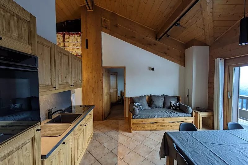 Apartment, Bisanne - Les Saisies, at the foot of the slopes, swimming pool
