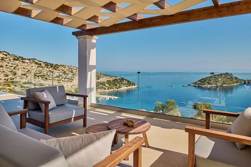 Blue Sea House with amazing sea view and private pool