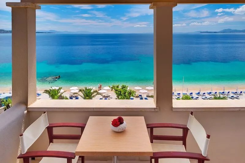 Krouzeri beach Sea view Apartments By The Beach In Nissaki at Krouzeri beach