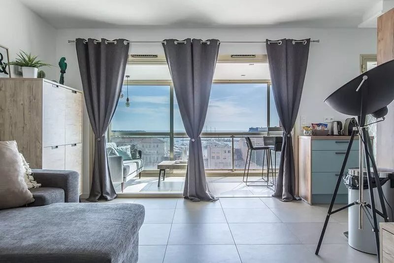 Admire Panoramic Ocean Views Thru Walls of Windows