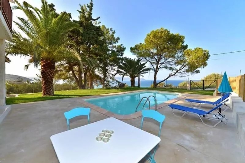 A Stone Villa With Wonderful Sea View, Just 250m Away From The Sandy Beach