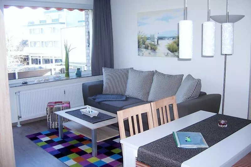 quiet apartment, 2. Floor with balcony, close to the beach and the center